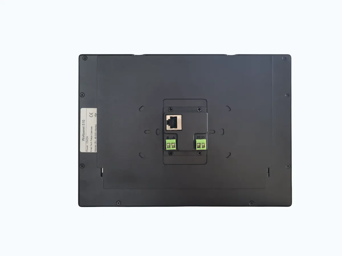 Wallpanel S10 profile with visible enclosure thickness