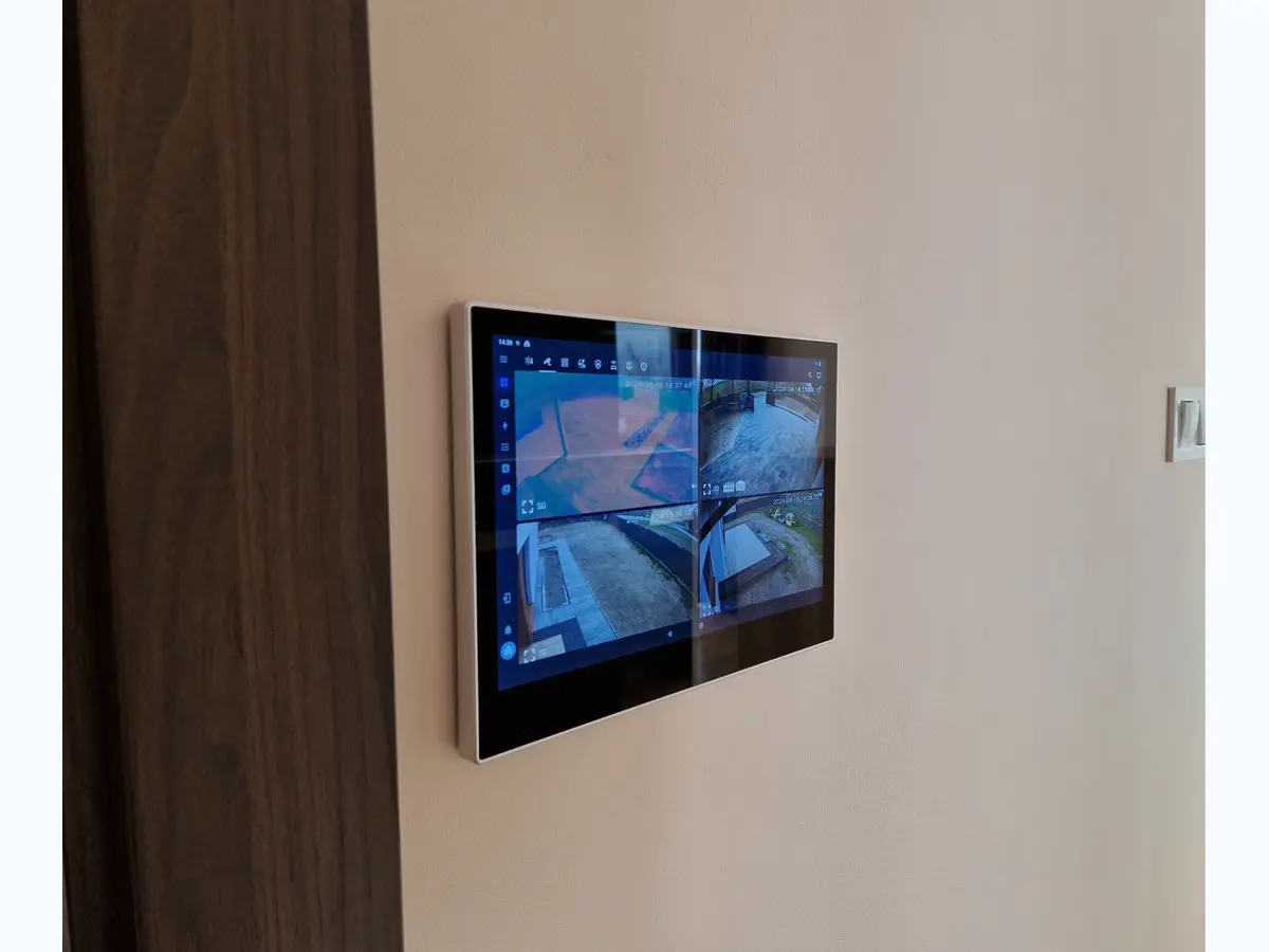 Wallpanel S10 mounted on a wall in a real installation