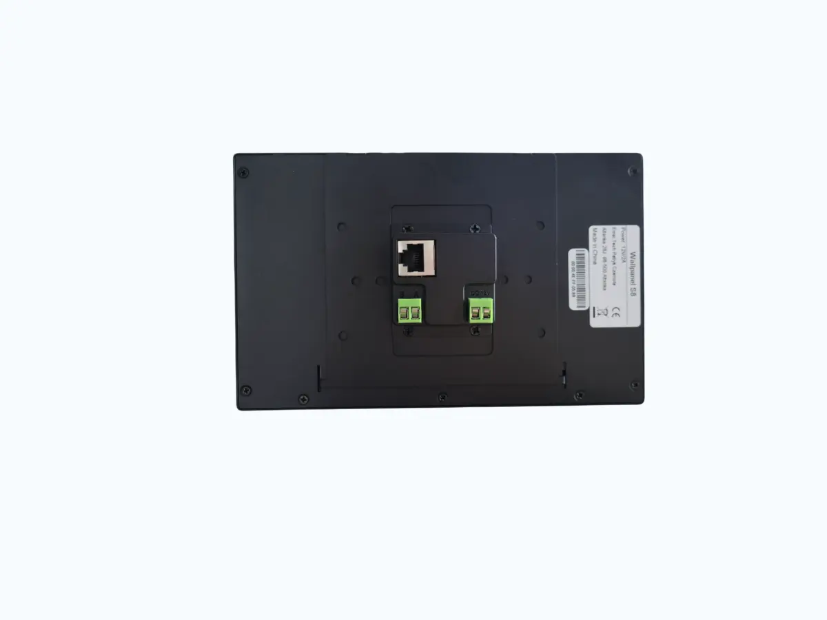 Back of Wallpanel S8 with mounting plate