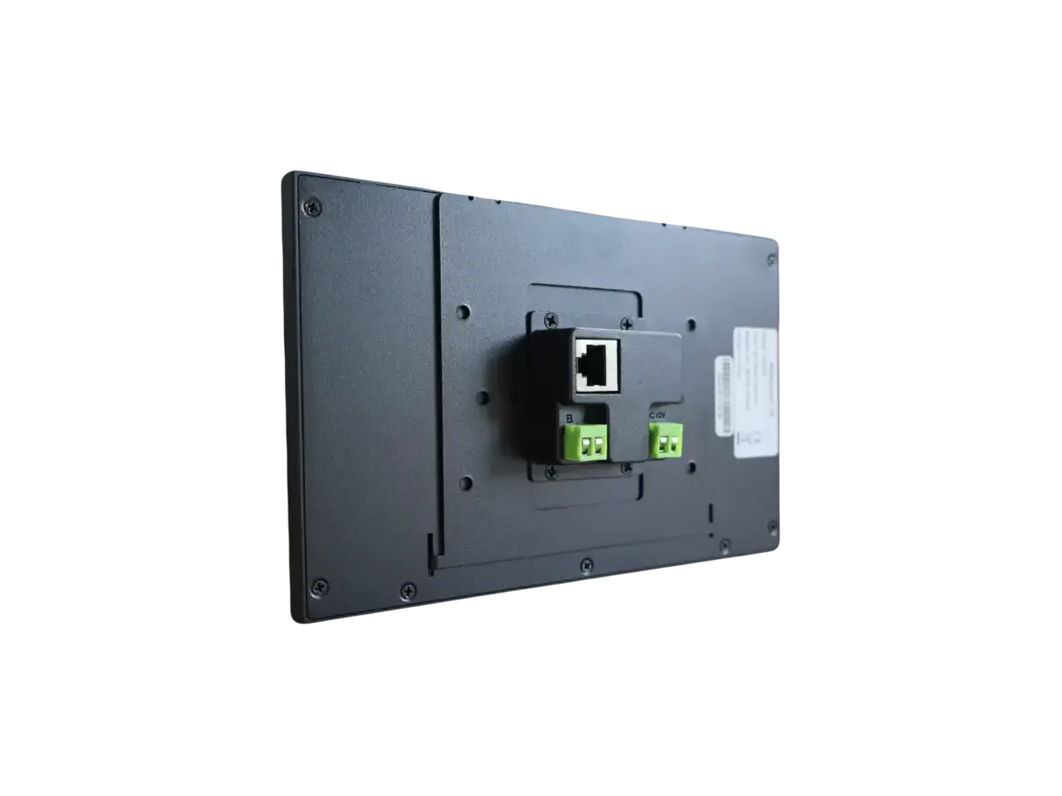 Back of Wallpanel S8 with mounting area and wiring